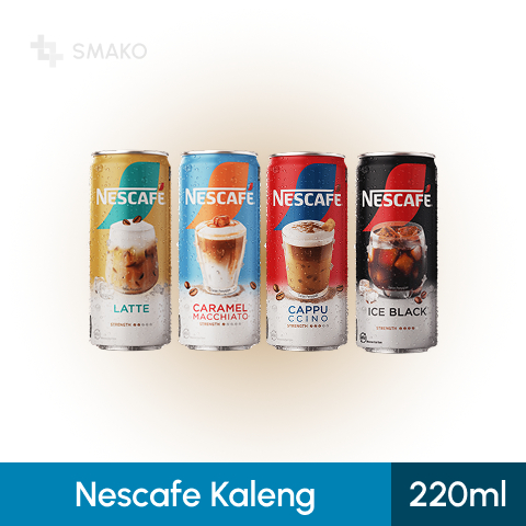 Nescafe Kaleng 220ml Cappucino, Ice Black, Latte, Caramel Macchiato