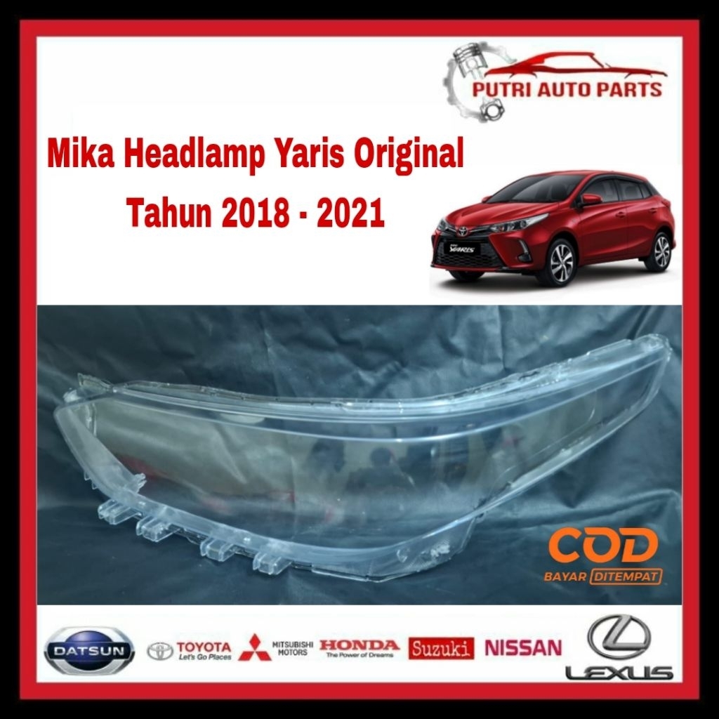 Mika Headlamp Lampu Depan Yaris Original Tahun 2018 2019 2020 2021