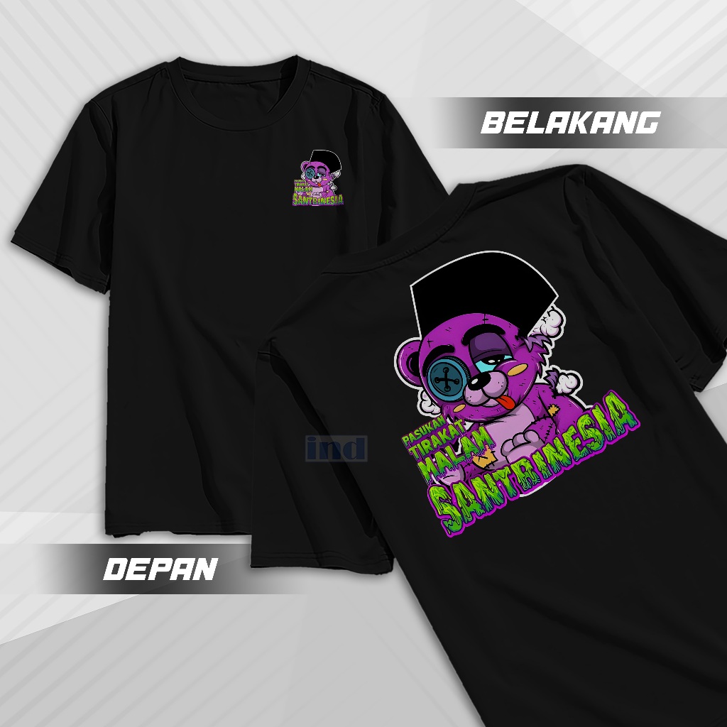 Santrinesia Kaos Santri Keren Nyantri Salafy Kaos Kata-Kata Santri Mondok Katun Combed