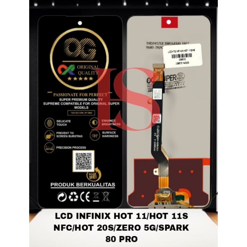 LCD INFINIX HOT 11S NFC FULLSET TOUCH SCREEN  LCD INFINIX HOT 11/HOT 11S NFC/HOT 20S/ZERO 5G/SPARK  