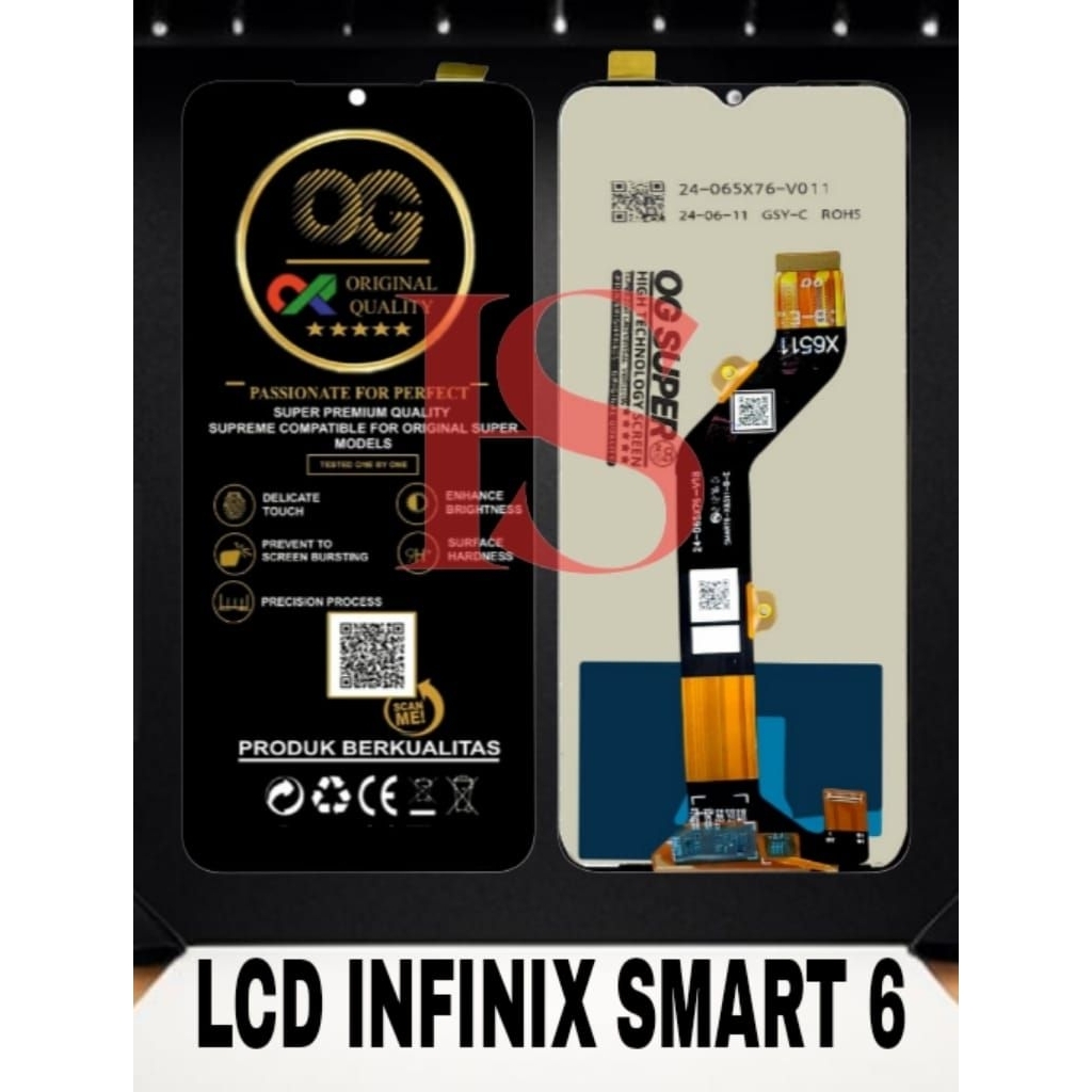 LCD INFINIX SMART 6 FULLSET TOUCH SCREEN LCD INFINIX SMART 6 LCD ORIGINAL