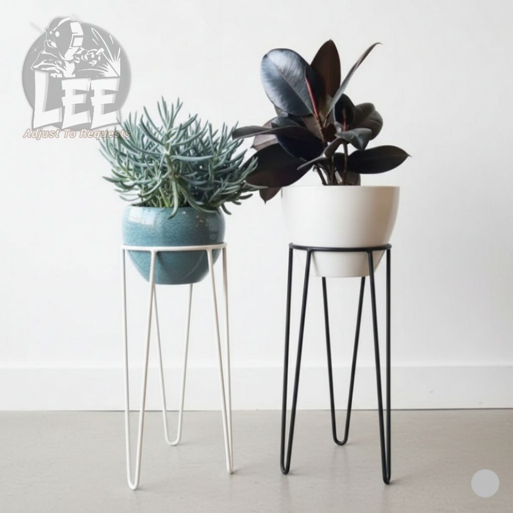 STANDING RAK POT TUNGGAL/PLANTER BUNGA BESI/RAK POT TANAMAN HIAS -Lee steel