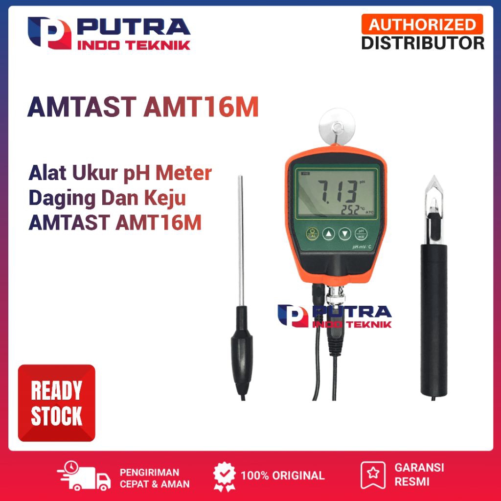Alat Ukur pH Meter Daging Dan Keju AMTAST AMT16M