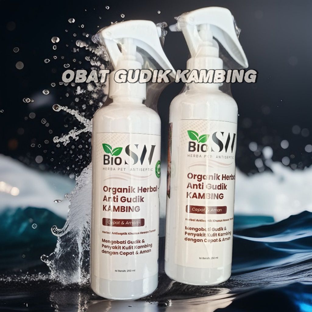 Obat Gudik Kambing BIOSW Scabies Kudix Jamur Caplax Kambing Kucing Kelinci