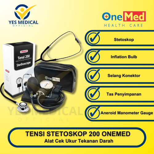 Tensi jarum + stetoscope merek Onemed