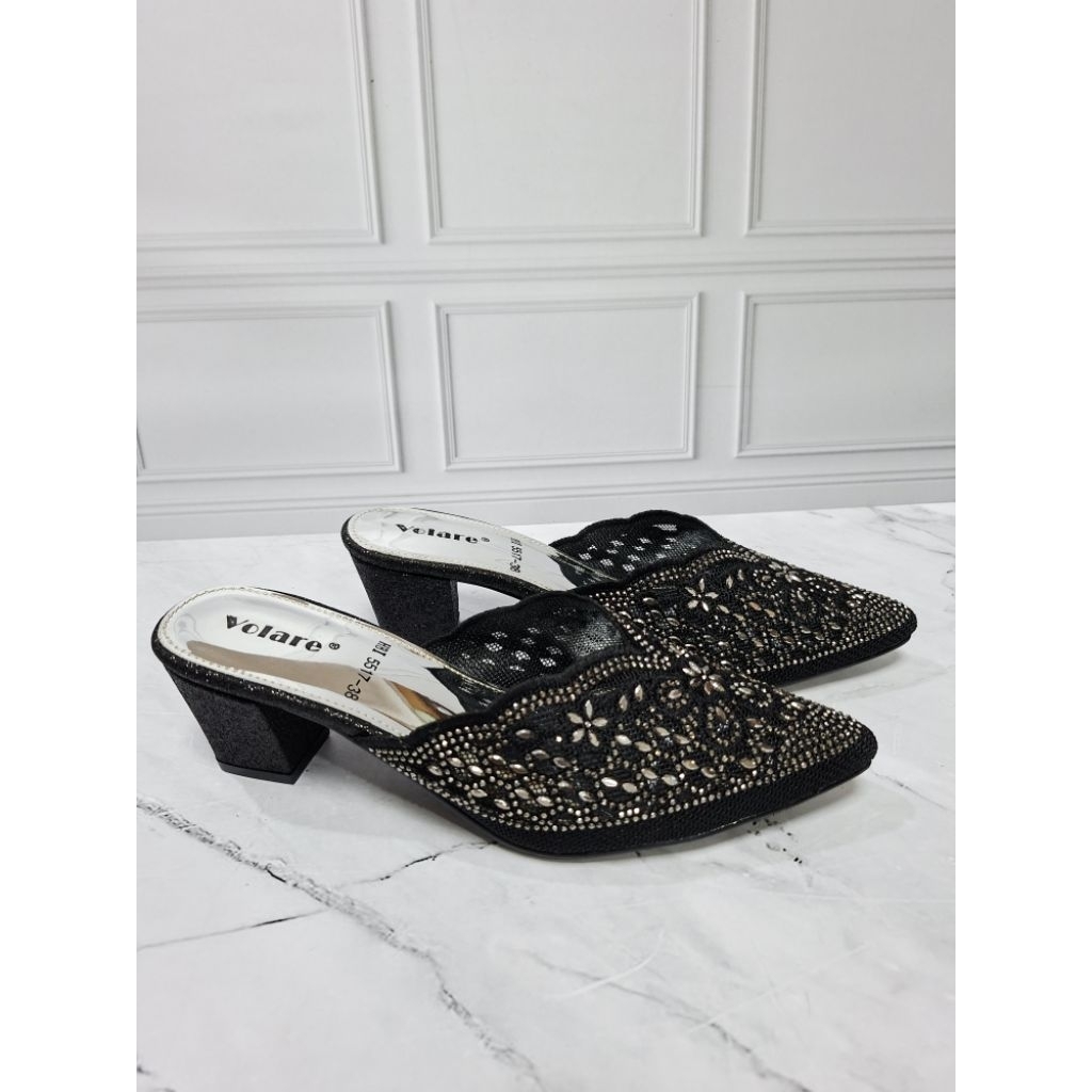 Selop pesta wanita hak tahu 5cm volare HBI 5517