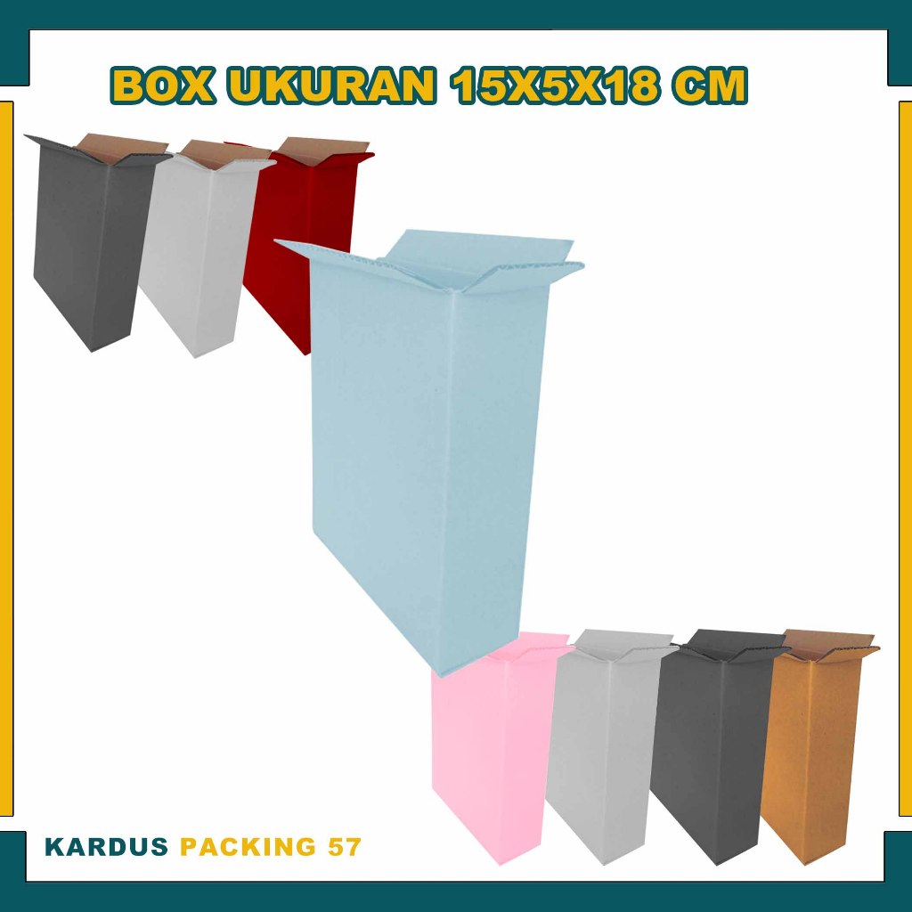 Box 15x5x18 cm / Box Packing A1 / Kotak Susu / Kotak Kado / Buku