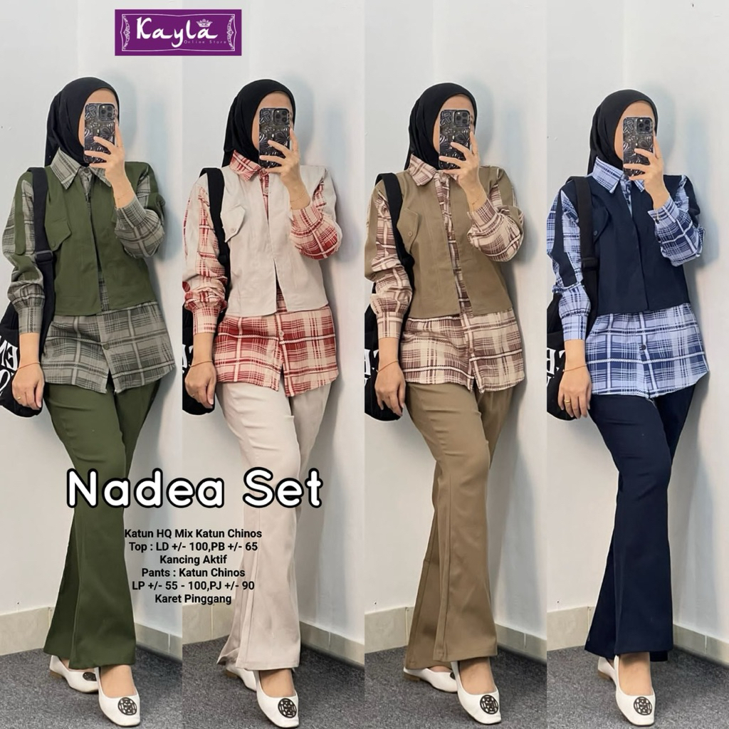 COD= NO CANCEL• Nadea Set by Kayla• Setelan Celana Best Seller