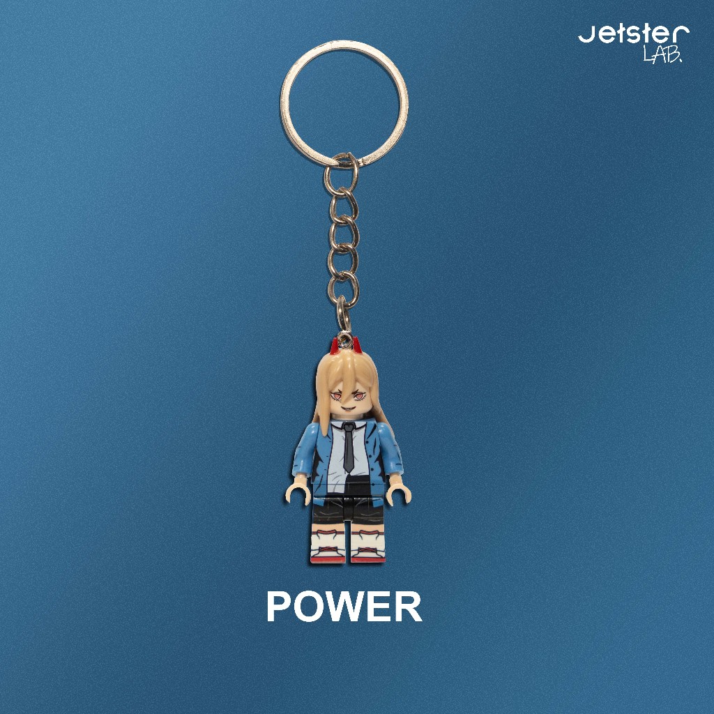 Jetster Lab Keychain Gantungan Kunci Figure Power Chainsaw Man