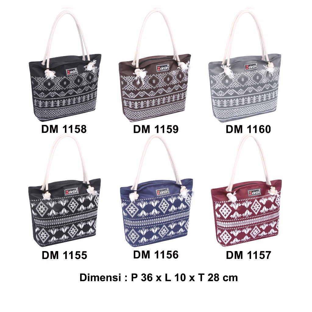 Zeintin - Promo Tas Wanita Totebag Motif Batik Tas Wanita Tas Mukena Jinjing DM