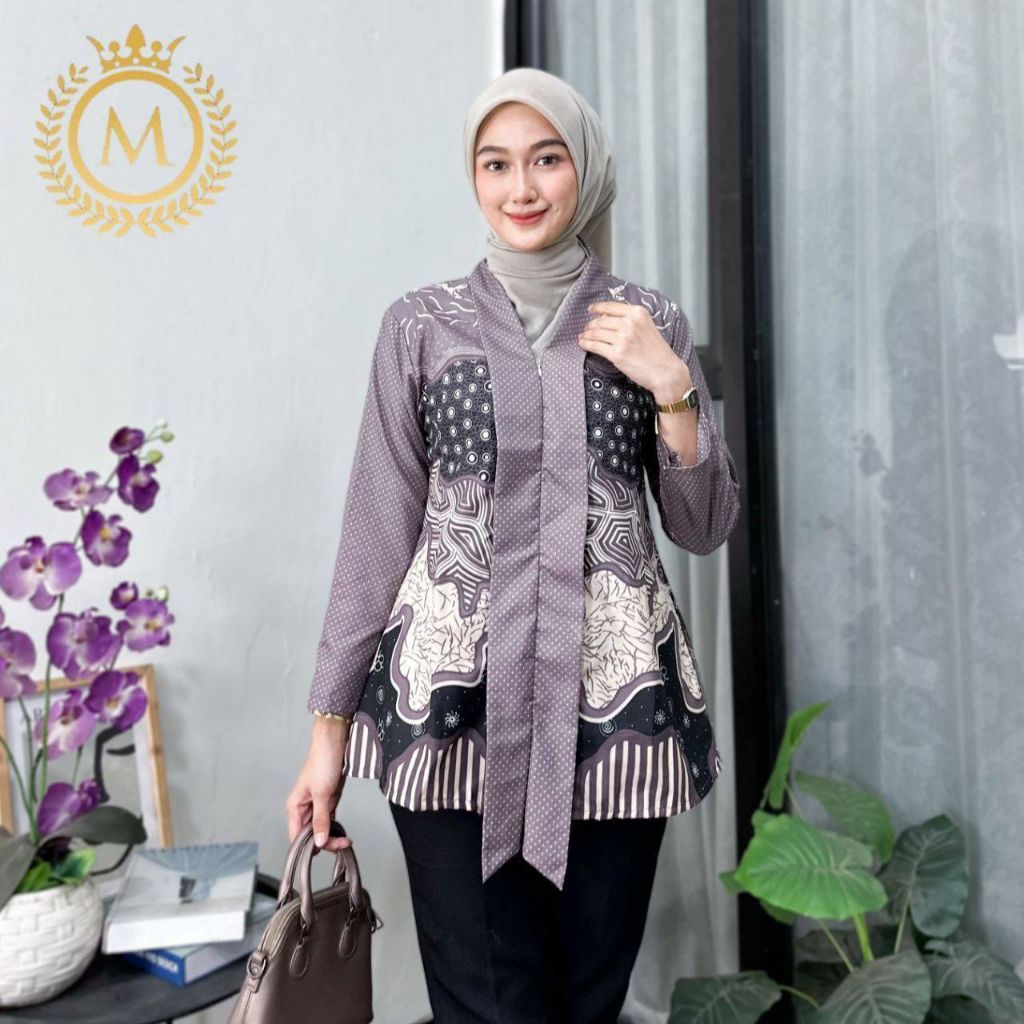 Baju Batik Atasan Wanita Model Kebaya Blous Batik Kekinian