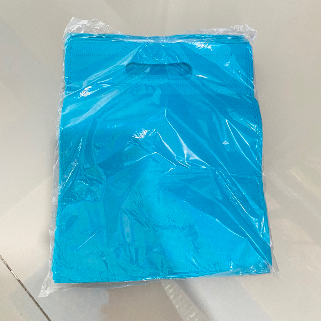 Paket hemat (20 pcs) tas kain spunbond 25x20 handle oval