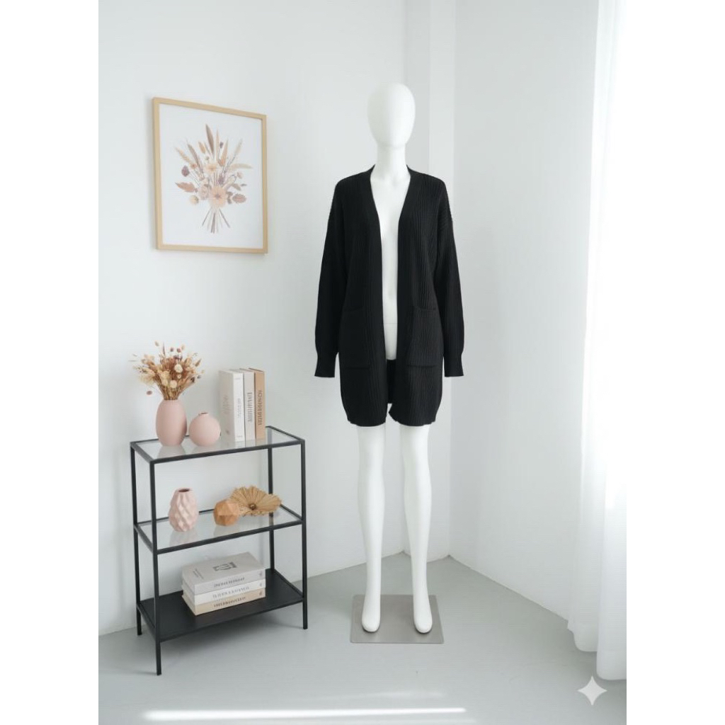 Long Cardigan Polos l Cardigan Rajut