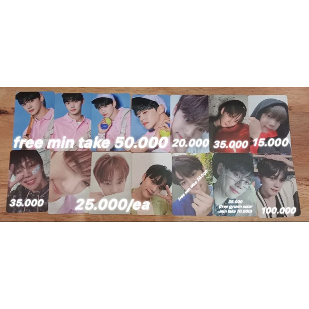 KIM GYUVIN ZB1 OFFICIAL PHOTOCARD