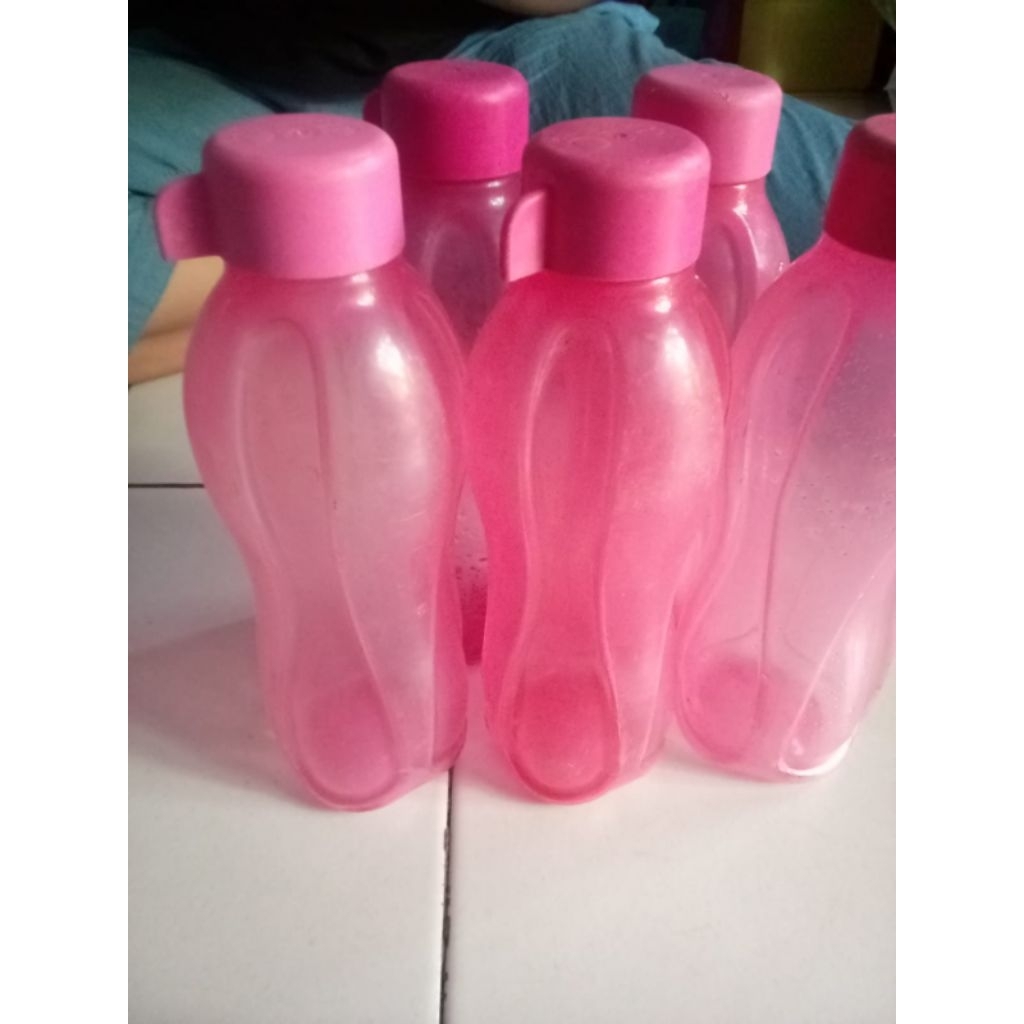 eco botol Tupperware 500ml mix warna (dapat 4 pcs).