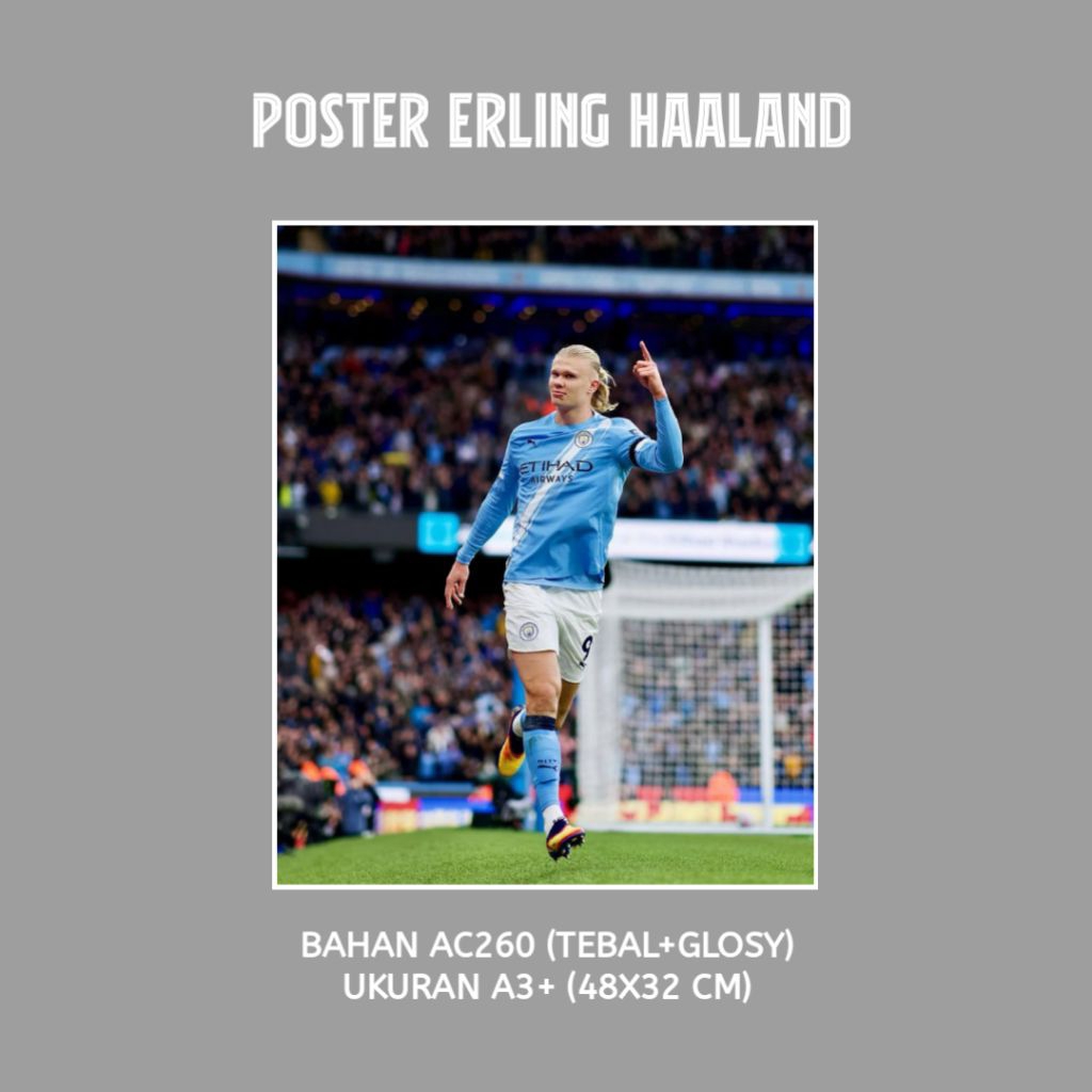 Poster Erling Haaland Manchester City