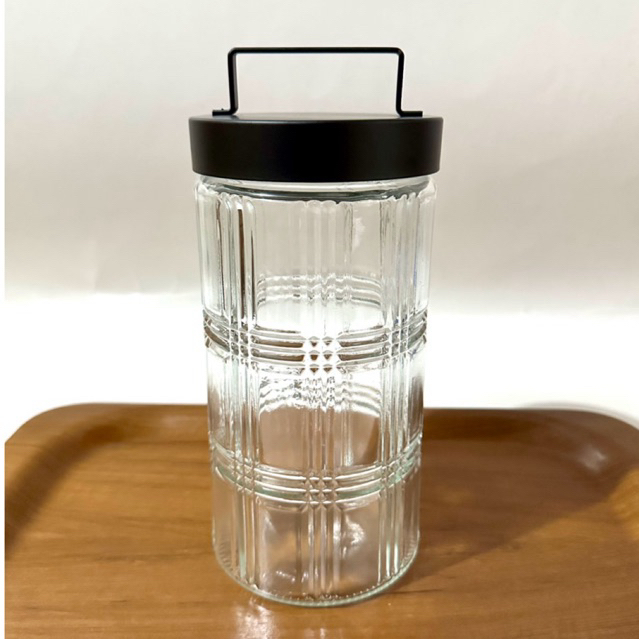 Toples cookies kacang snack astor kaca bulat emboss 1,7 liter tutup kaleng tenteng