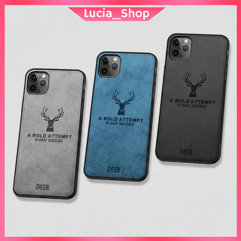 Case Samsung A02S A03S A32 5G Casing Softcase Leather Deer Jeans TPU Premium