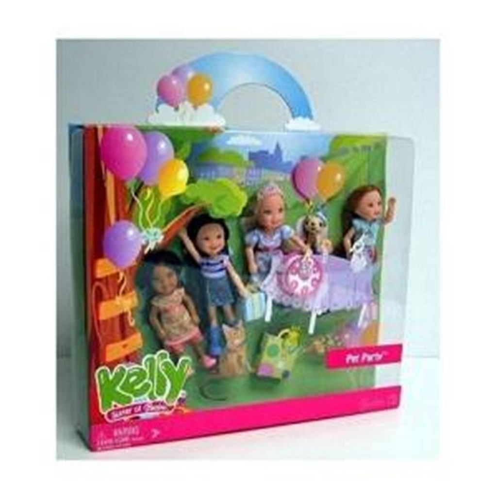 Barbie Kelly Pet Party Doll Set with Kayla Kenzi Kelly & Miranda