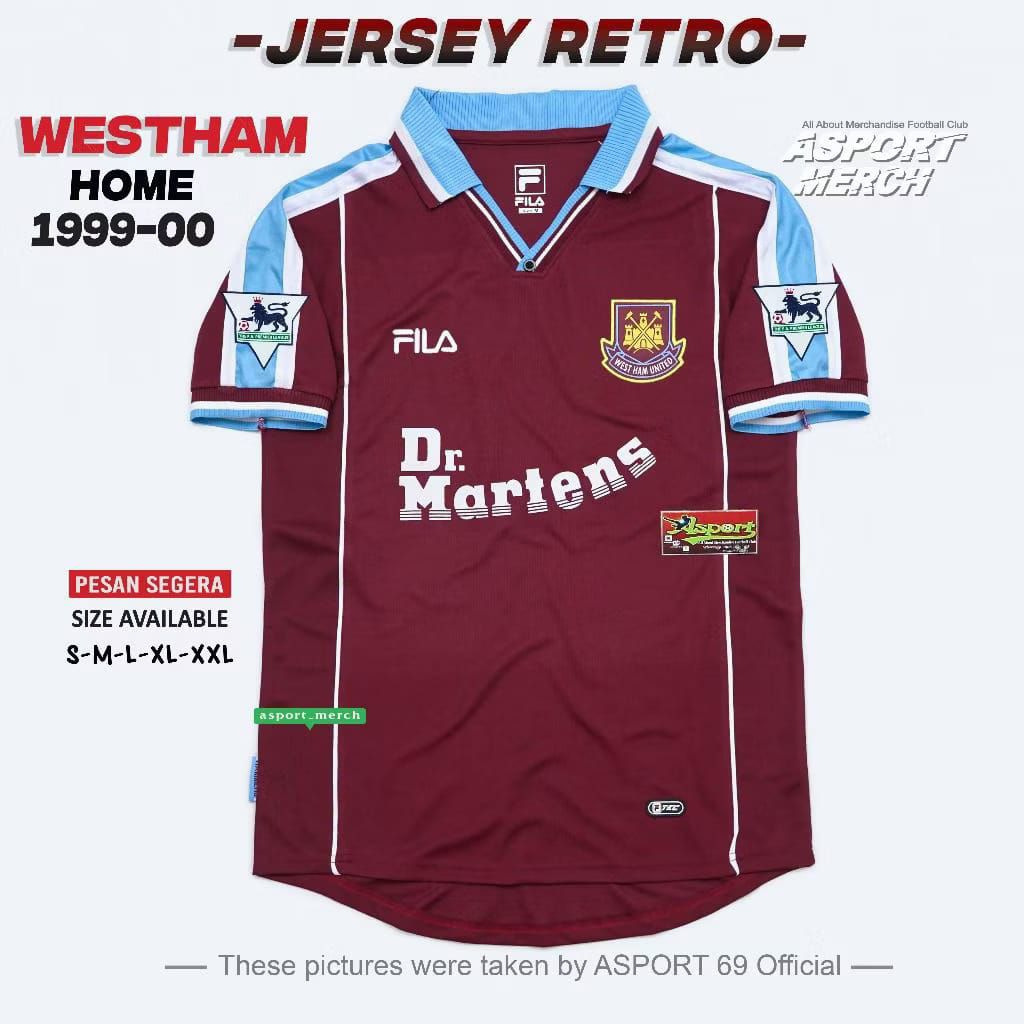 JERSEY RETRO WESTHAM 1999-00