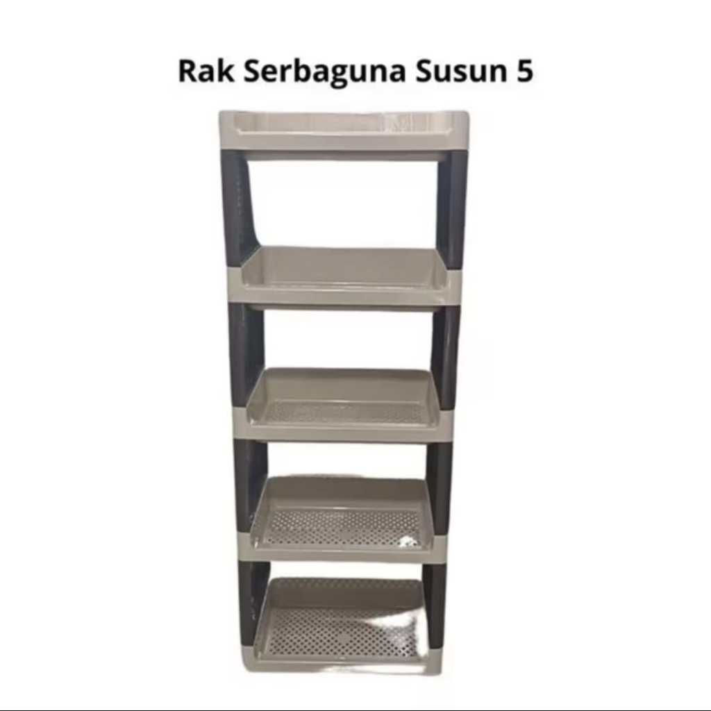 Rak Serbaguna Susun 5 / Rak Susun Plastik Serbaguna