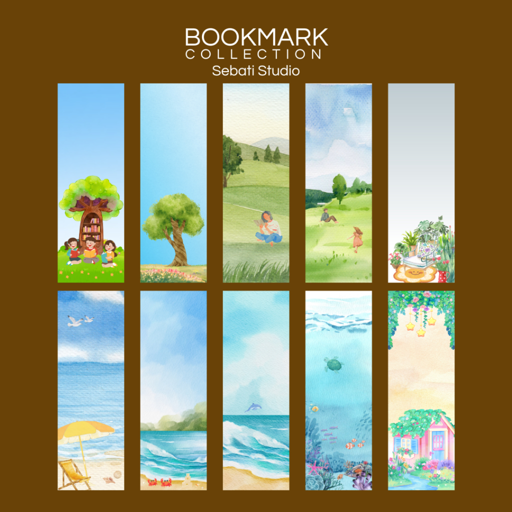 Bookmark Collection | Pembatas Penanda Buku Sebati Studio