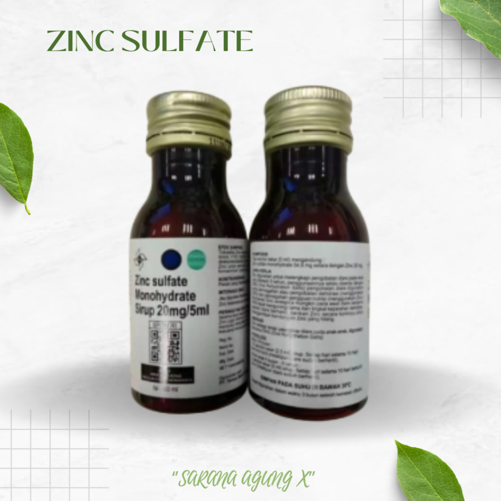 zinc Sulfate Monohydrate sirup,  Pt.Tempo 60ml, Exp 06-2027.