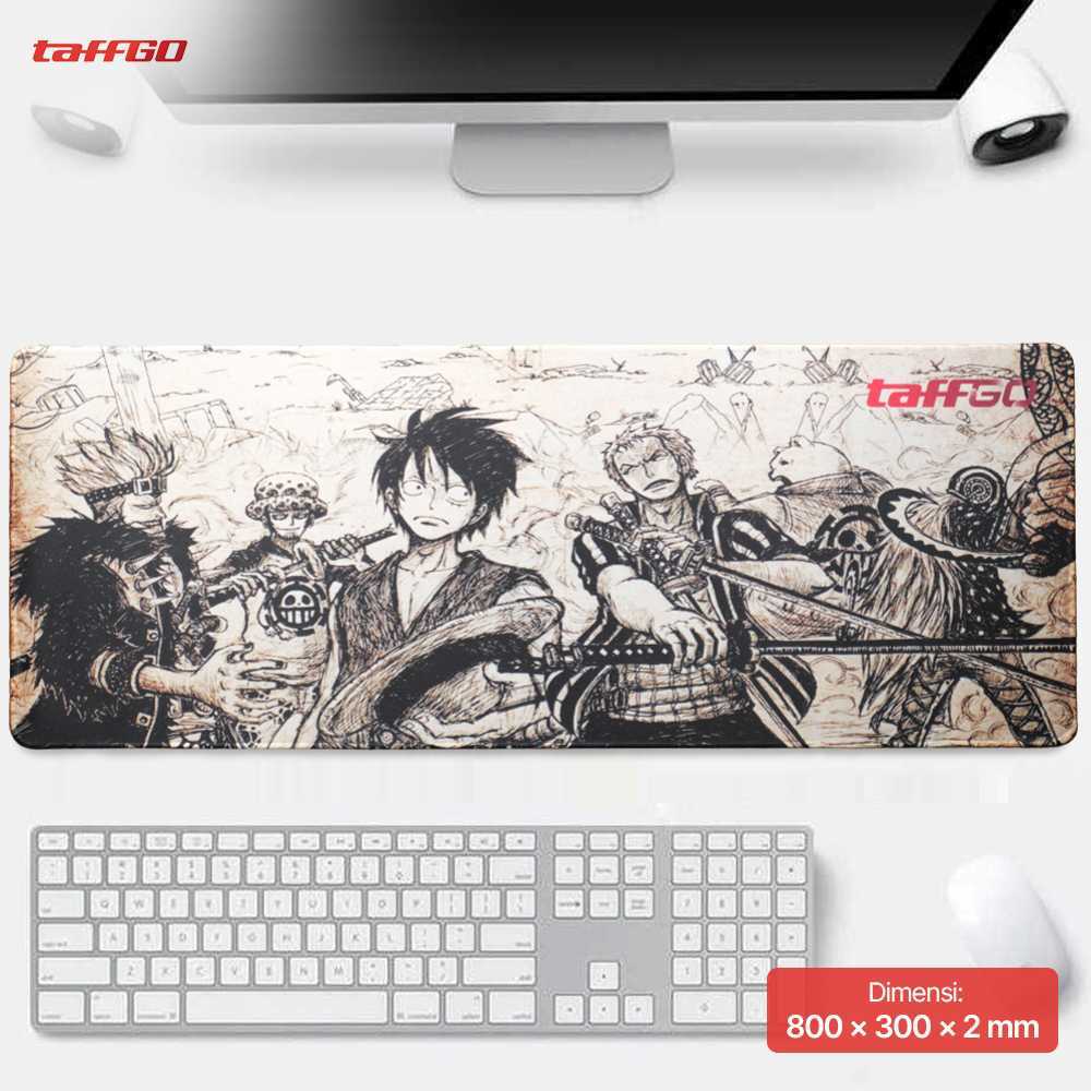 TaffGO Mouse Pad Gaming XL 800x300x2mm – Alas Meja Komputer Profesional Anti Slip Desk Mat