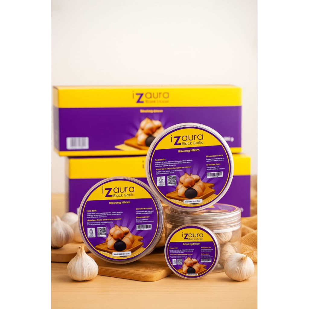 Black Garlic iZaura (150 gram)  Khusus Mitra iZaura