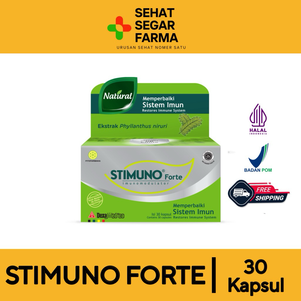 TERLARISSS  Stimuno Forte Botol 30 Kapsul Herbal Stimuno isi 30 kapsul