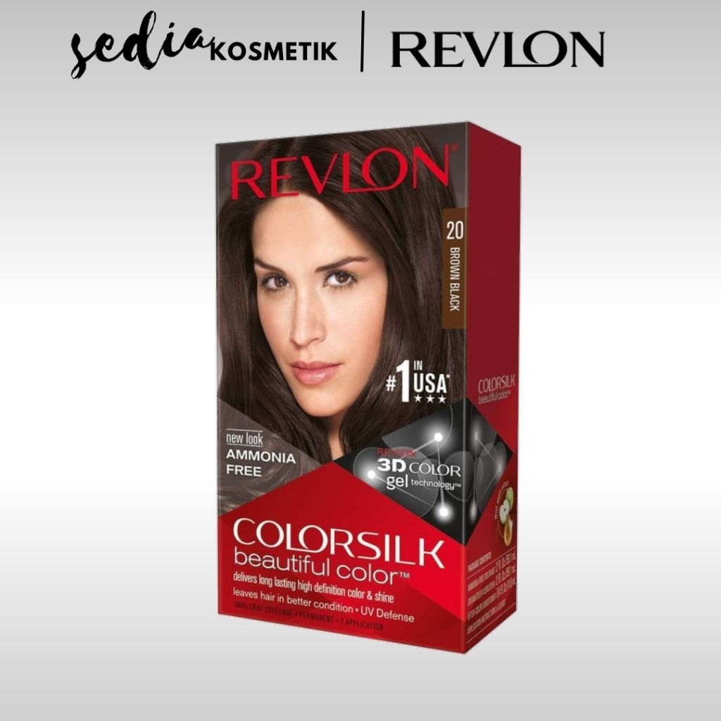 Revlon Colorsilk Haircolor / Cat rambut 020 Brown Black