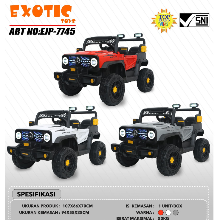 Mobil Aki Jeep Rubicon EJP 7745