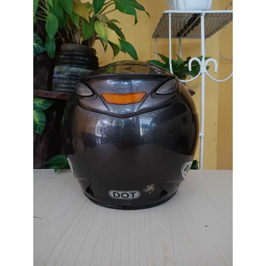 Helm INK Centro Abu Abu Solid Original Second