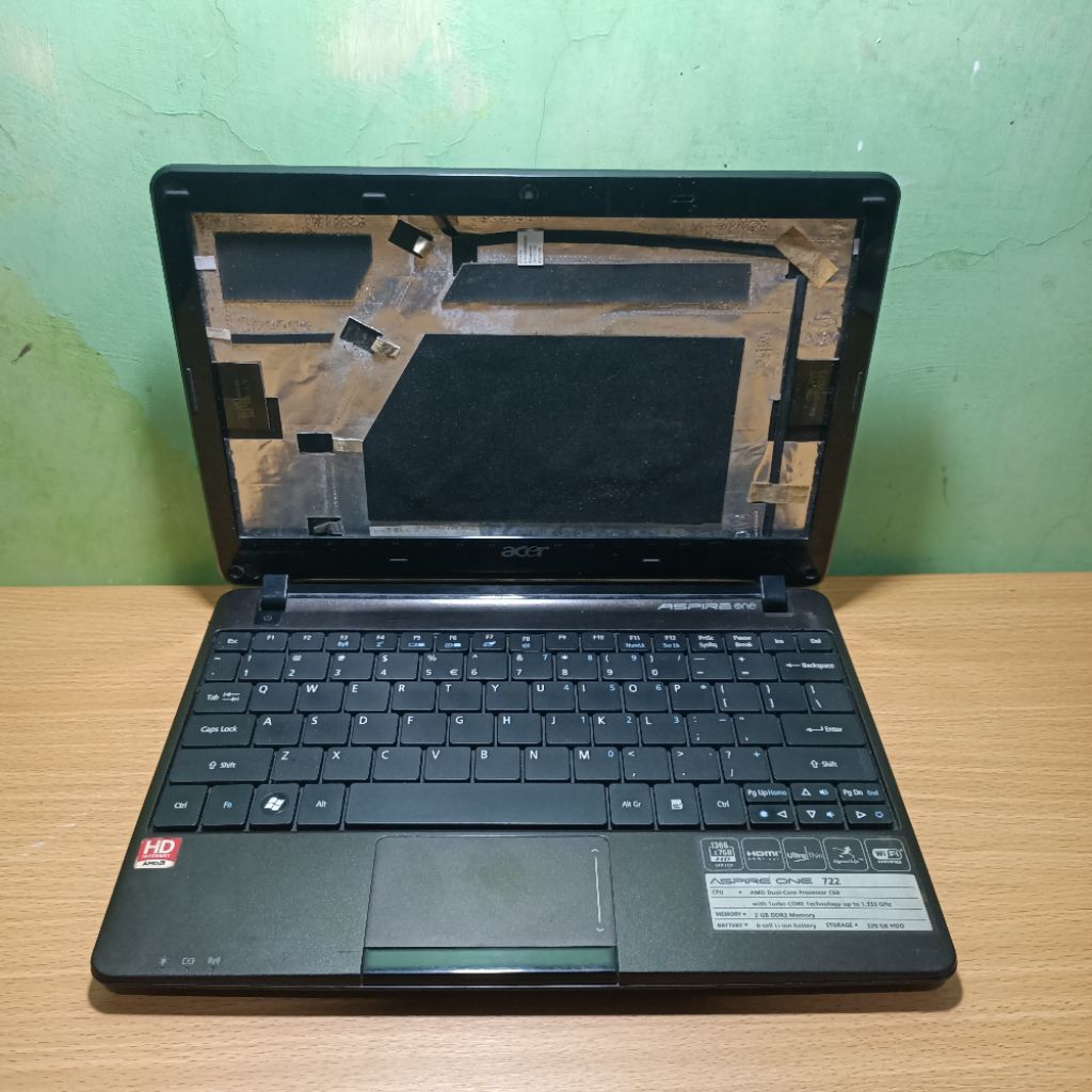 Casing Case Kesing Laptop Acer Aspire One 722