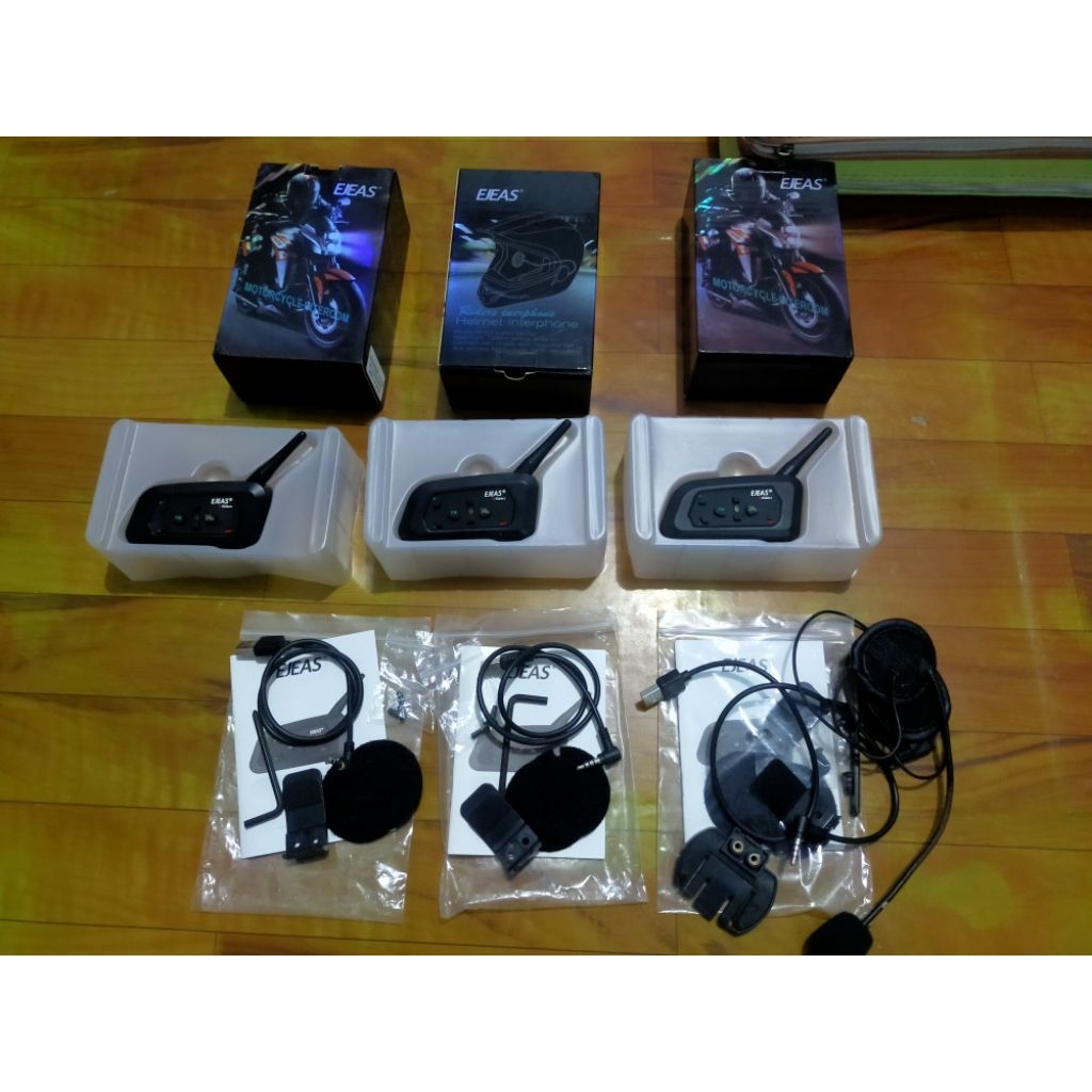 Ejeas V4 plus intercom bluetooth rider helmet preloved / bekas