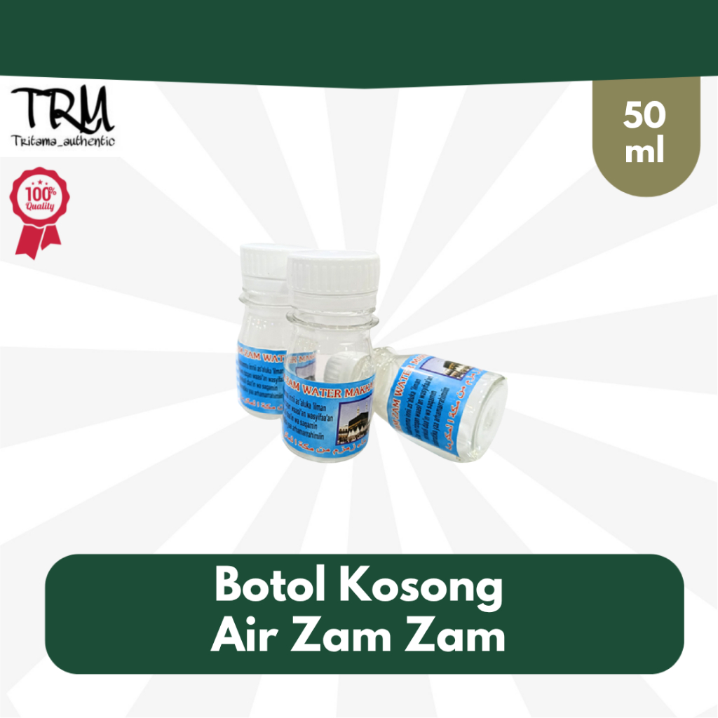 Botol Kosong Air Zam Zam 30ml 50ml 80ml  / Botol Zam Zam Kosong Oleh Oleh Haji Umroh