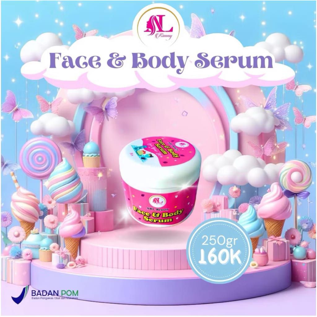 Face and Body Serum Love Your Skin 250gr AL Kimmy Beauty | Perawatan kulit wajah dan badan | BPOM