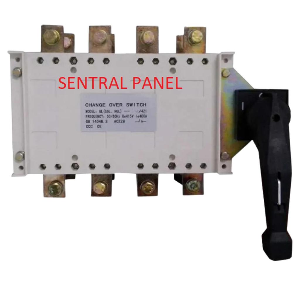 Change Over Switch COS Manual 4P 250A 4 Pole 250 Ampere 250 A Ohm Saklar Handle