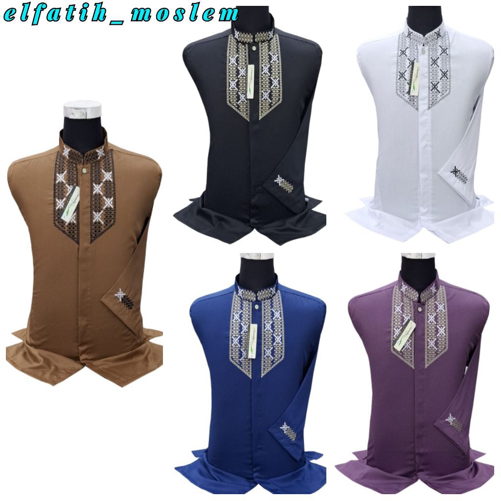 Baju Koko premium Lengan panjang Dewasa Model terbaru Baju Koko premium