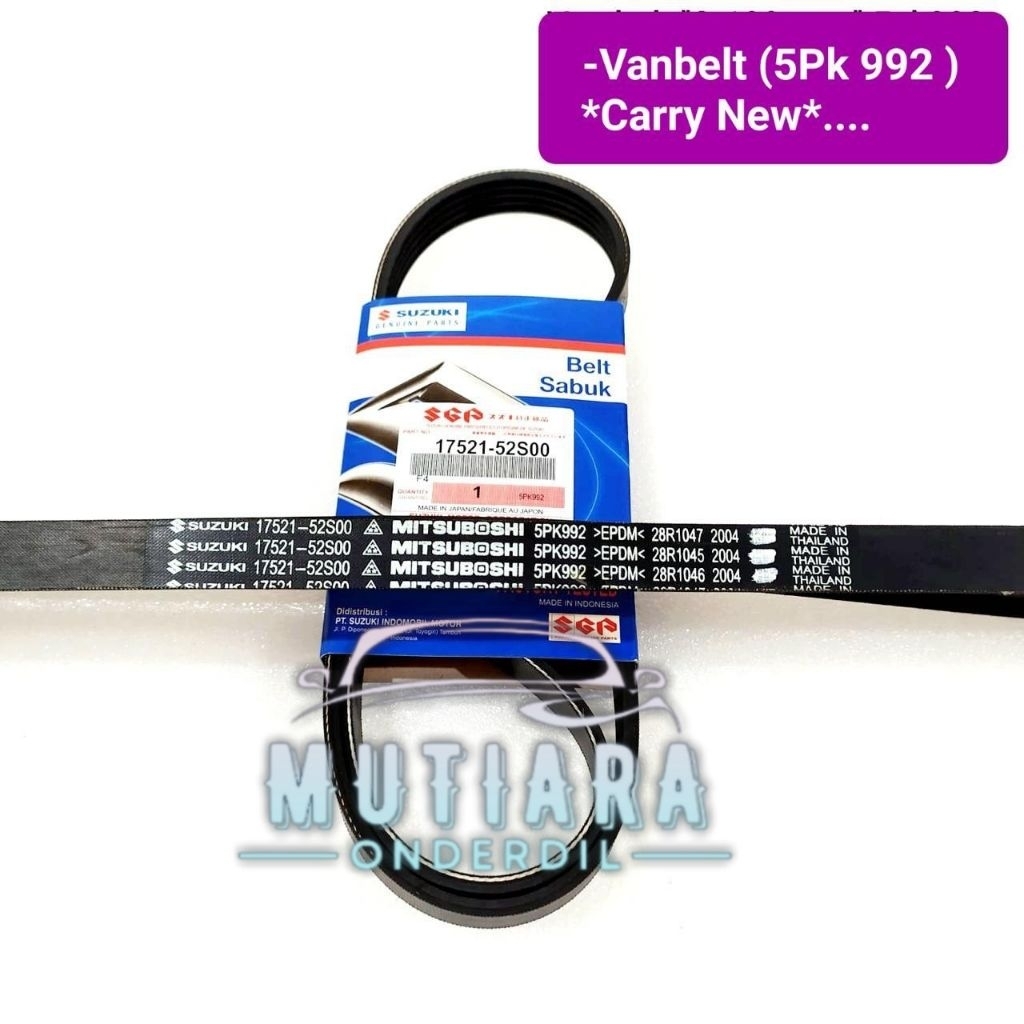 VAN BELT 5PK 992 SUZUKI CARRY NEW