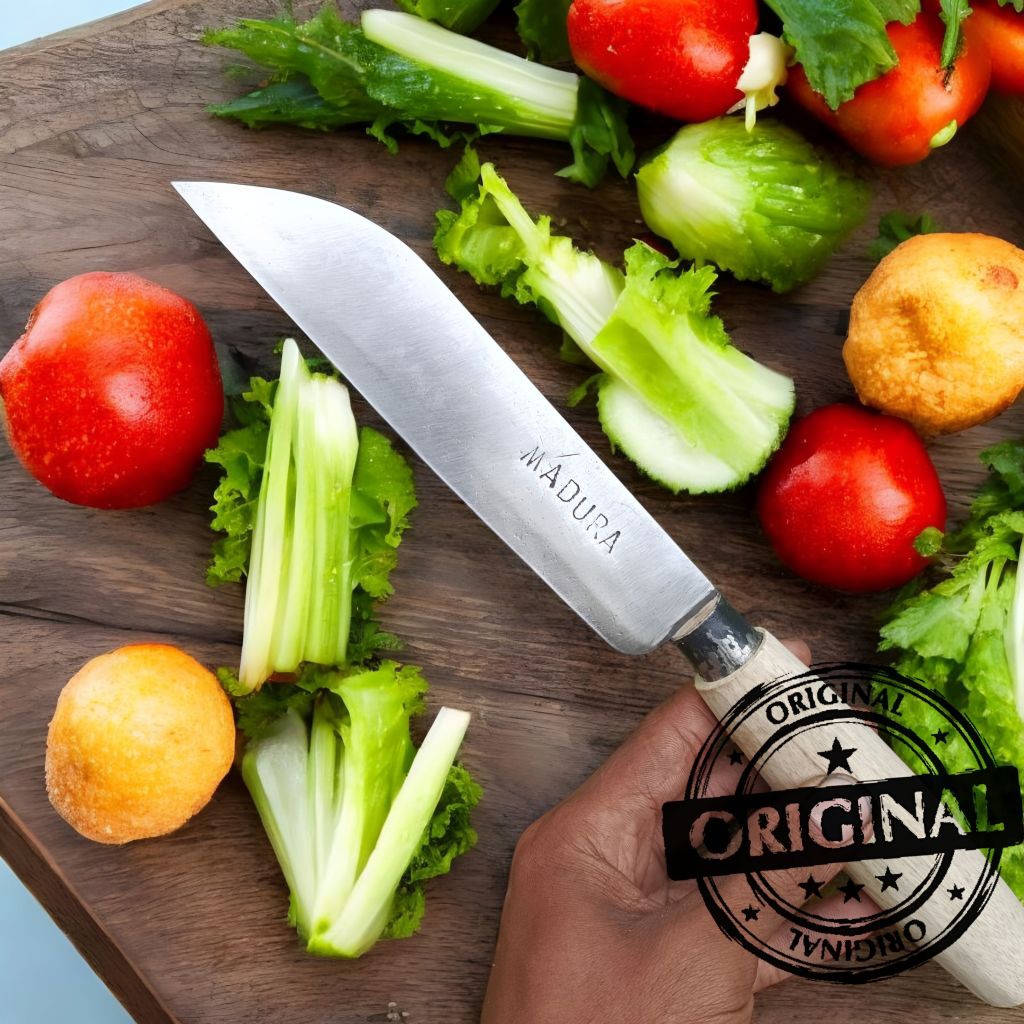 Pisau Madura Asli Plat Baja Siap Pakai
