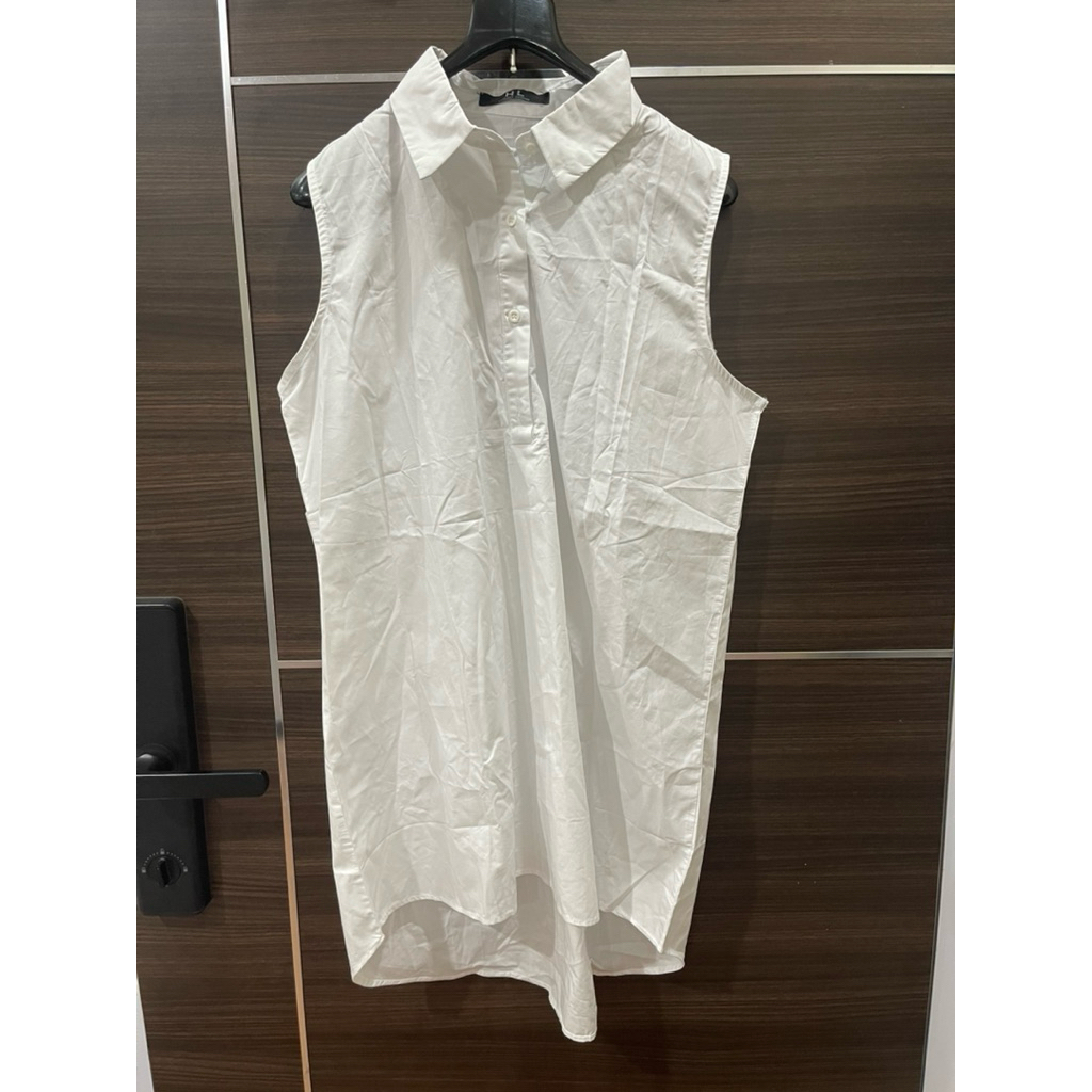 preloved blouse putih tanpa lengan