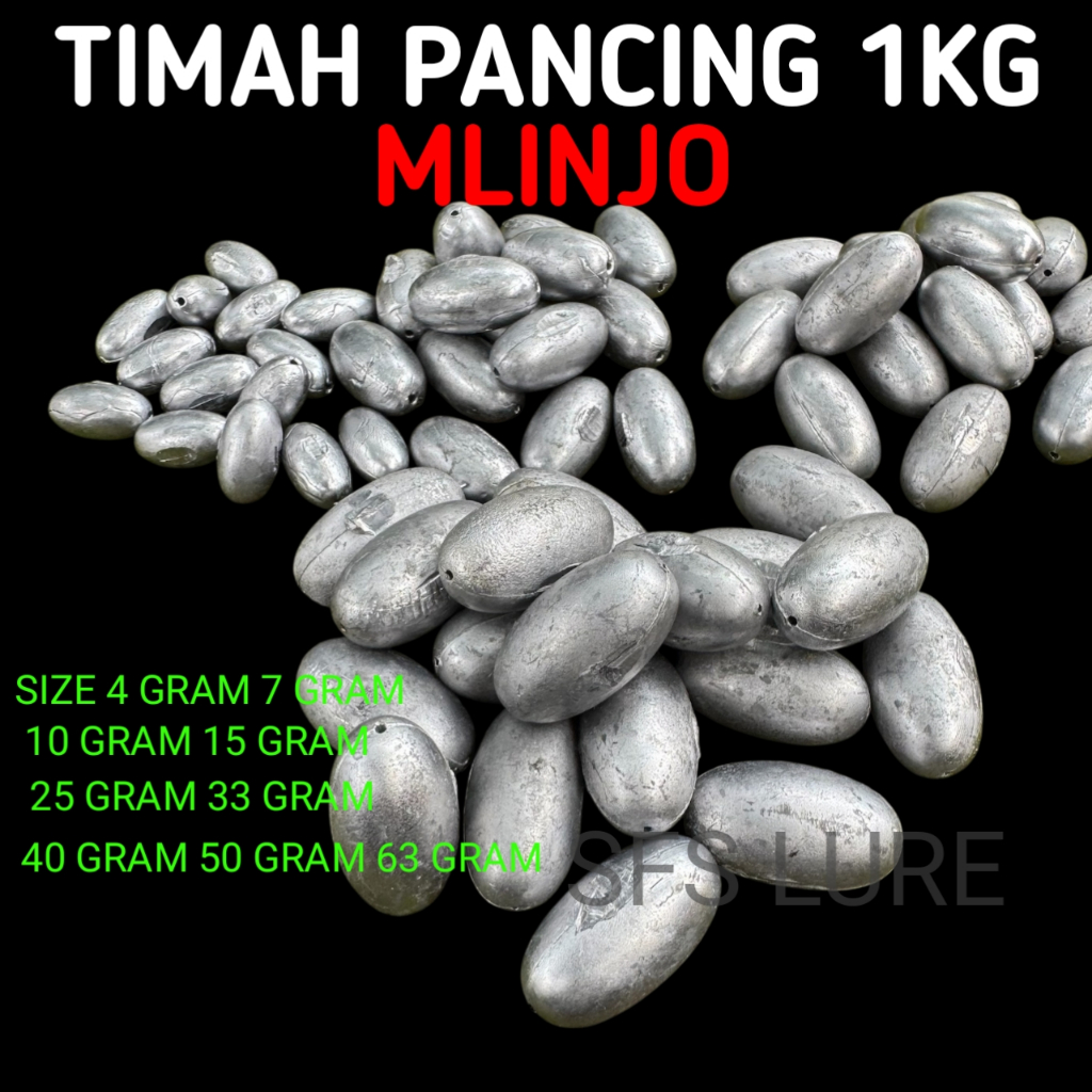 Timah pancing 1kg timah paning mlinjo timbel pancing 1kg bandul pancing pemberat pancing umpan panci