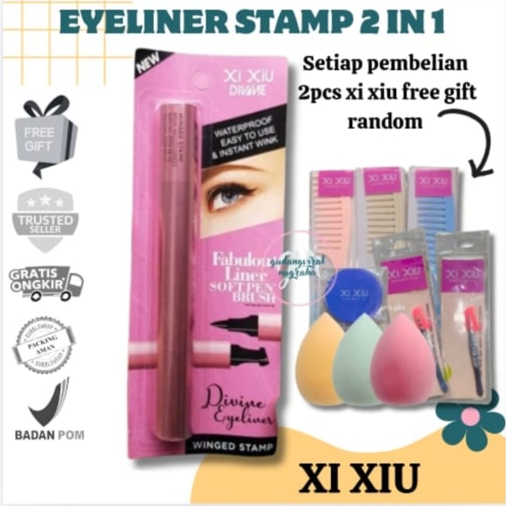 ~GVN~ XI XIU EYELINER PEN WINGED STAMP XI XIU EYELINER STAMP