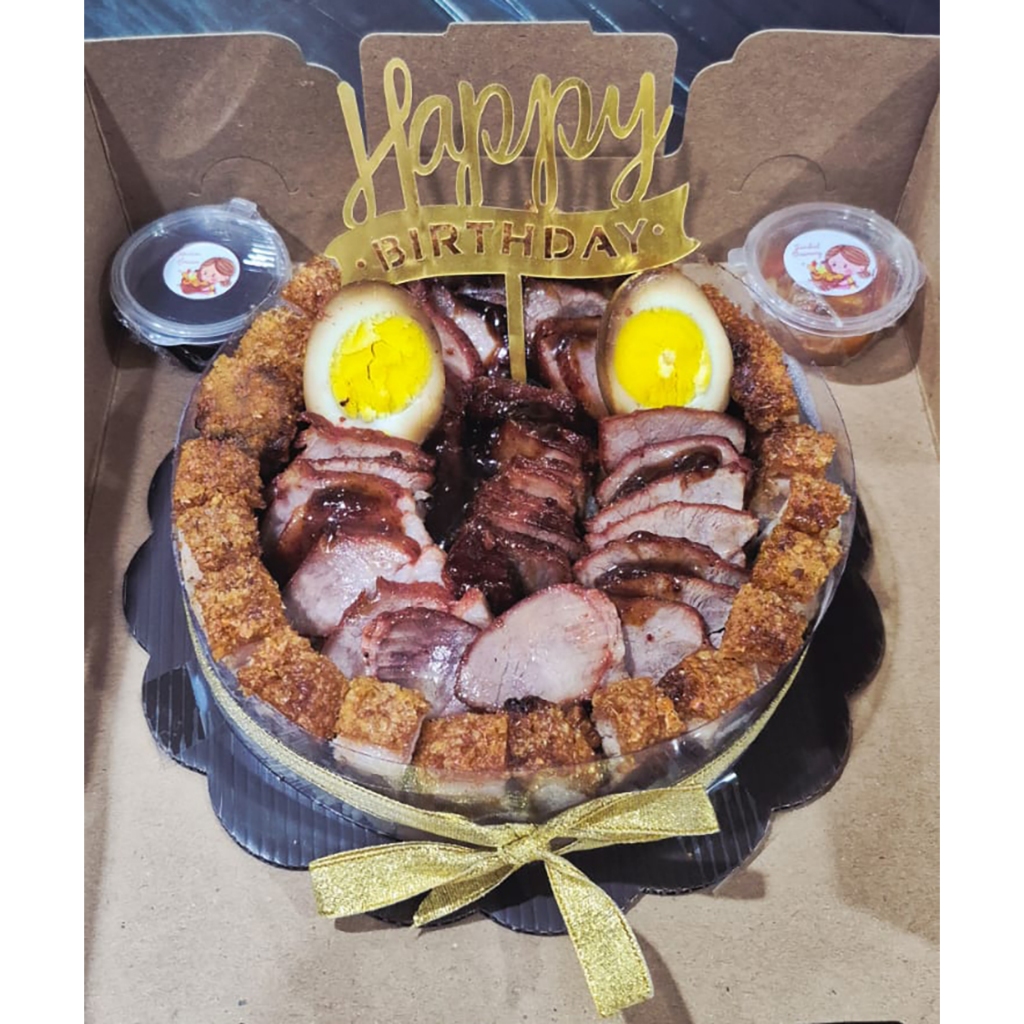 Babi Panggang Cake / Pork Cake / Hampers Ulang tahun / Hampers Natal / Hampers Imlek / Bday Pork Cak