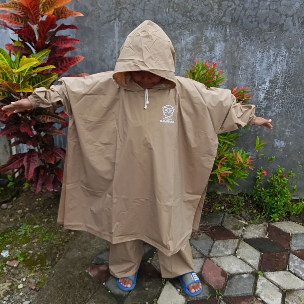 Jas hujan anak PVC 7-12tahun|Jas Hujan Anak Setelan Ponco