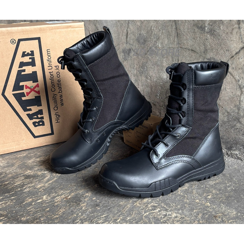 Sepatu PDL Hitam Battle X jatah brimob
