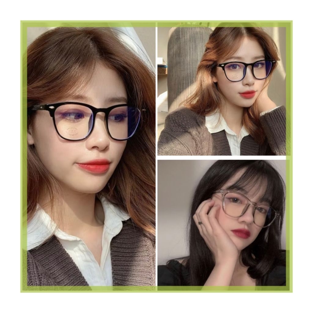 Kacamata Unisex/Kacamata Anti Radiasi/Kacamata Fashion Anti Debu