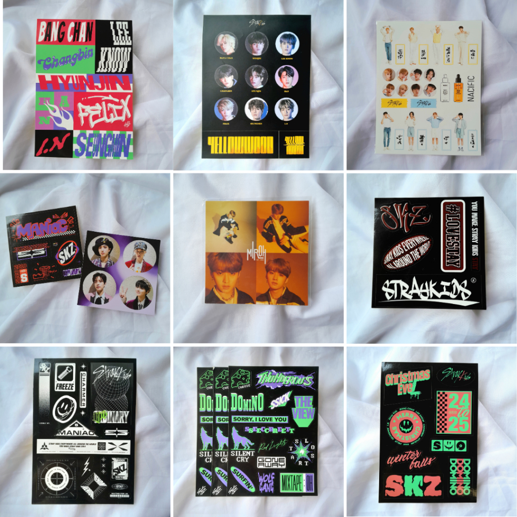 Sticker Stray Kids | Yellow Wood Oddinary Christmas EveL Miroh Noeasy Jewel Nacific