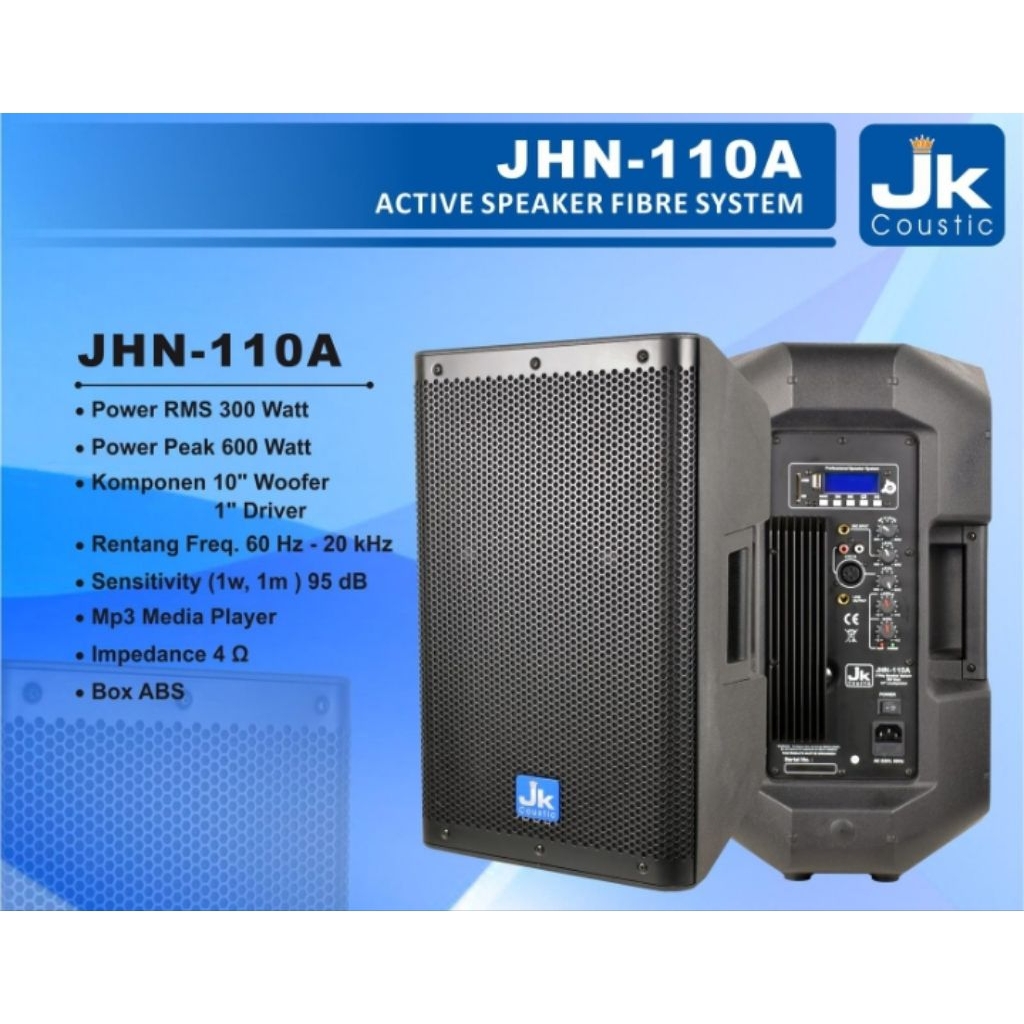 speaker aktif 10 inch JK coustic JHN 110A